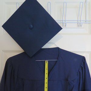 Graduation gown with cap for over 6' tall